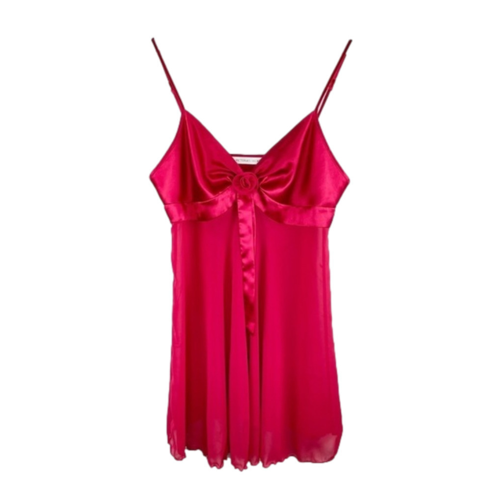 Vintage Victoria’s Secret Red Rose Babydoll Size Medium